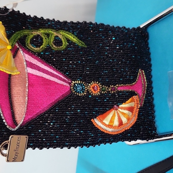 Mary Frances Take a Sip Leather Crossbody Phone Bag - Picture 3 of 14